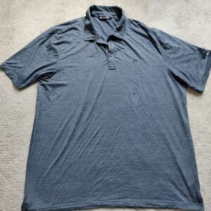 Travis Mathew Polo Shirt Men's 3XL Dark Navy Blue To Light Black In Color